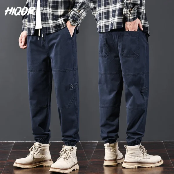 HIQOR Men's Aarmy Green Cargo Pants Autumn Pantalones Cargo Hombre Trousers Male Loose Joggers Sweatpants Brand Mens Clothing - Image 2