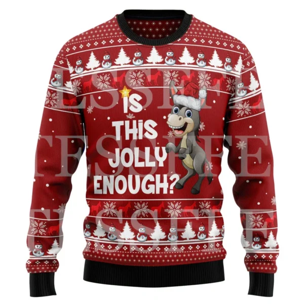 Halloween Dog Cat Bear Cotton Christmas Knitted Ugly Sweater Vintage Winter Pullover Retro Long Sleeve 3DPrint Casual Harajuku 3 - Image 3