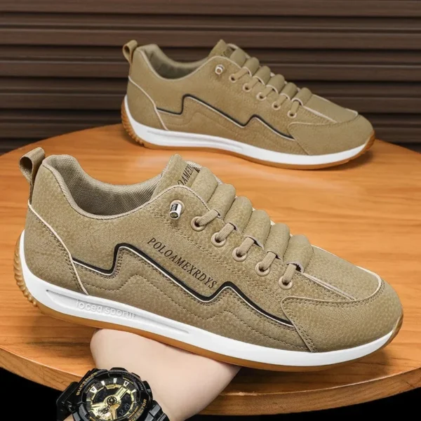 Men's Casual Sneakers Sports Shoes for Men 2024 Spring Autumn Lace-up Men's Outdoor Sport Jogging Shoes Retro Vulcanized Shoes - Image 2