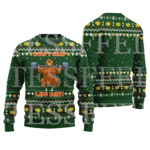 Halloween Dog Cat Bear Cotton Christmas Knitted Ugly Sweater Vintage Winter Pullover Retro Long Sleeve 3DPrint Casual Harajuku B