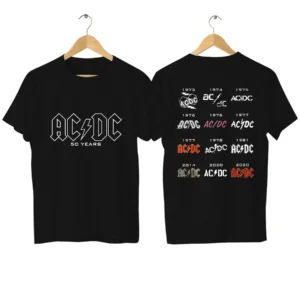 2025 AC PWRDUP Live DC Print Tshirt Graphic Brand T Shirts Women Male Cotton Hip Hop Fashion Oversized T-shirts Summer Clothes