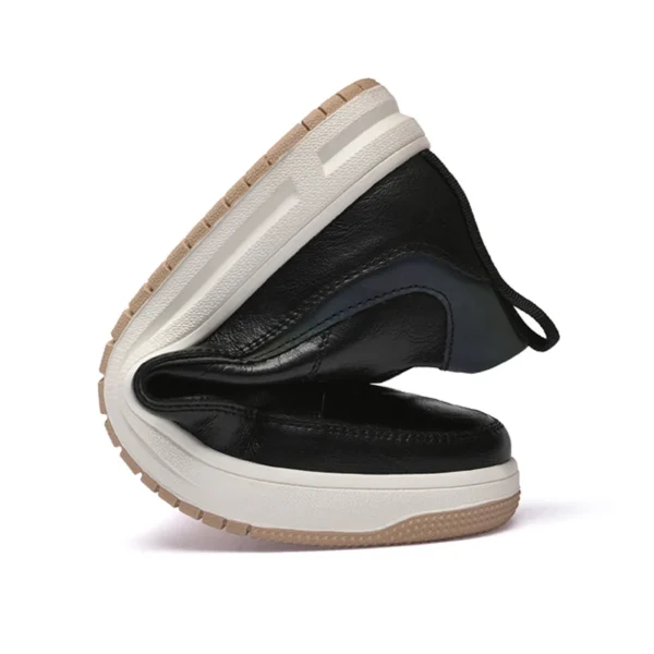 New Men Sneakers Elevator Shoes Comfortable Leather Heightening Shoes For Men Insole 6cm Heels Casual Lift Height Shoes Man - Image 3