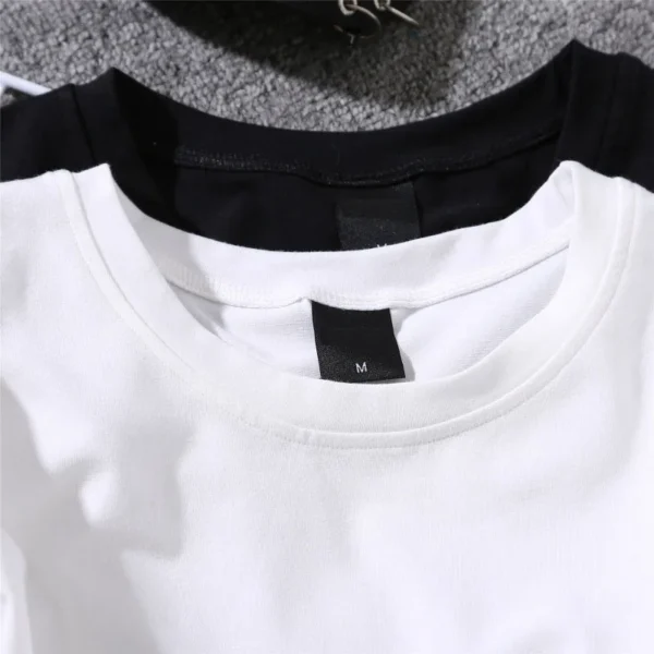 Fashion Harajuku Summer Heart Print T-Shirt for Women Black White Tops Tshirt Ladies Basic T Shirts Love Embroidery Female Tee - Image 6