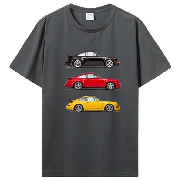 Car Racing Classic Graphic T Shirts Short Sleeve Cotton T-shirt Oversize Tshirt Funny Tees Harajuku Streetwear Men's Clothing - Image 3
