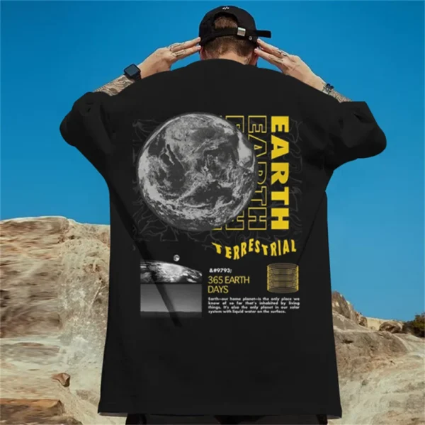 Trend Men's T-Shirt 3d Print Street T Shirt For Men Short Sleeved High Street Hip Hop Oversize T Shirt Summer Streetwear - Image 4