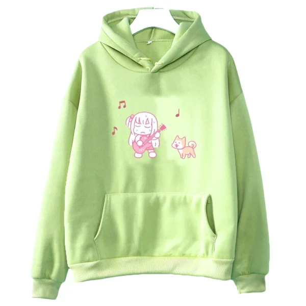 Anime BOCCHI THE ROCK! Hitori Gotou Ryou Yamada Cartoon Women Hoodies Kawaii Plus Size Sweatshirt Harajuku Female Streetwear - Image 6