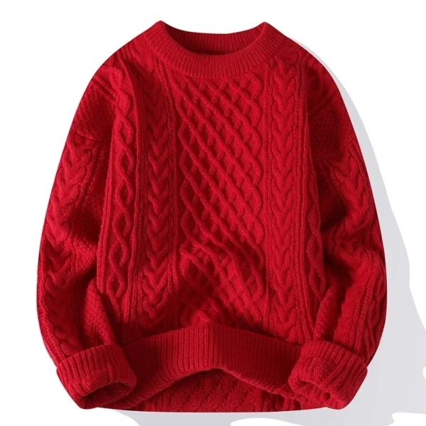 Brand Christmas Sweaters Men Crewneck Sweater Men Pullover Jumpers Fashion Clothing Autumn Winter Tops Men Knitted Sweatshirts - Image 2