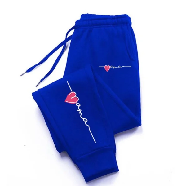 Loving Mama Printing Sweatpants Womens Jogger Fitting Casual Trousers Warm Long Baggy Running Leggings Gym Sportswear Couple - Image 5