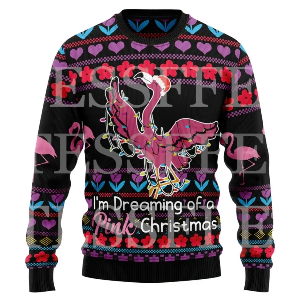 Halloween Dog Cat Bear Cotton Christmas Knitted Ugly Sweater Vintage Winter Pullover Retro Long Sleeve 3DPrint Casual Harajuku 3 - Image 4