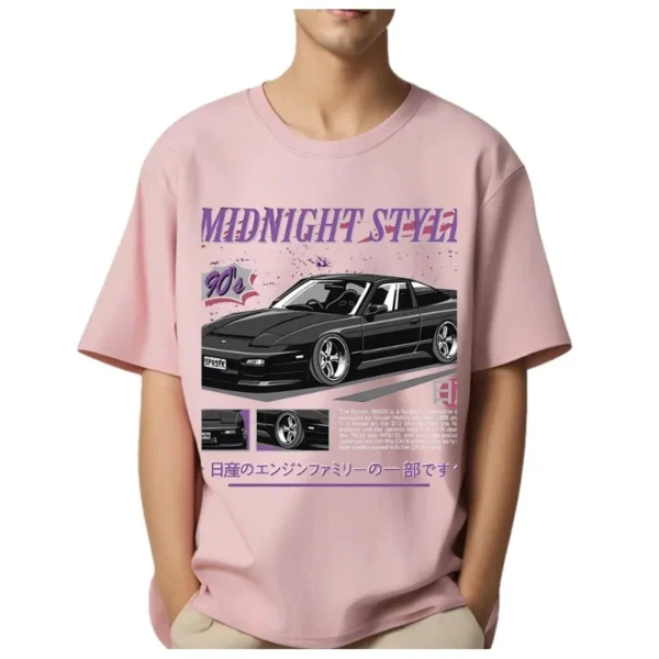 Niss-180sx Drift Car Racing T Shirt Men Fashion Printed Tshirt Tee Print Short Sleeve Tshirts Top Luxury Shirt Cotton T-Shirt - Image 5