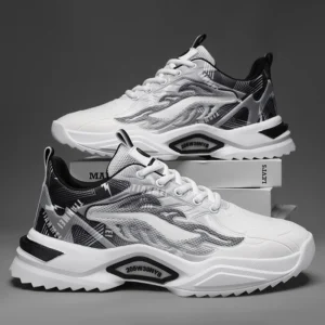 Men's Soft Breathable Sneakers Men Gym Workout Sneakers Men's Cushioning Anti-Slip Running Shoes Hot Selling Men Free Shipping