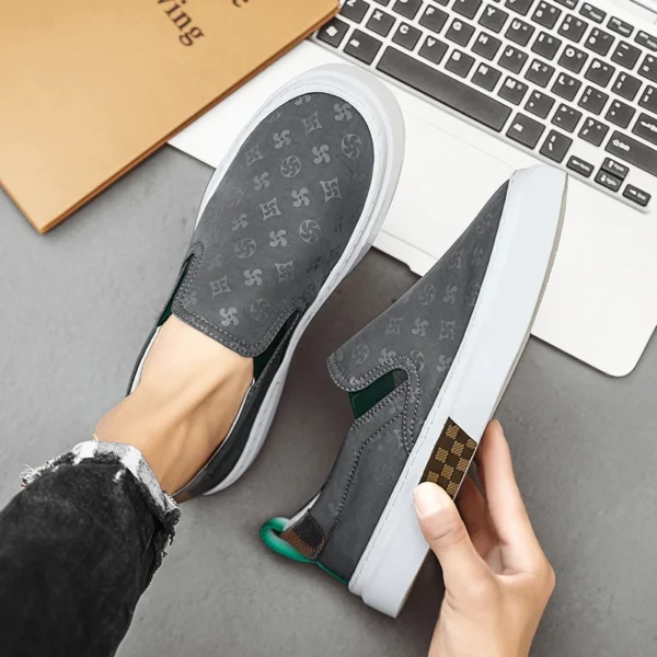 Autumn Men Casual Sneakers Flat Loafers Sports Shoes Breathable Running Tennis Shoes Male Slip-on Soft Comfortable Outdoor Shoes - Image 6