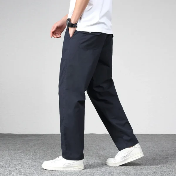 Mens casual Cargo Cotton Pants Men Pocket Loose Straight Pants 2023 Autumn New Male Brand Clothing Jogger Sports Work Trousers - Image 4
