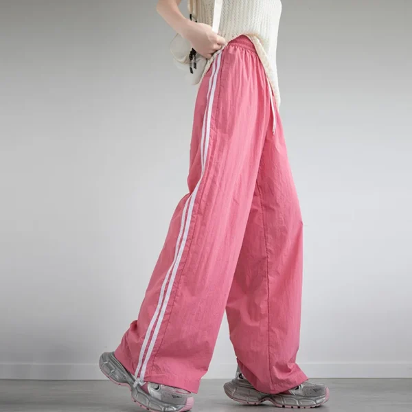 2024 New Women Spring Summer Loose Cargo Trousers Casual Wide Leg Sweatpant Street Hip Hop Sport Y2k Female Pants - Image 4