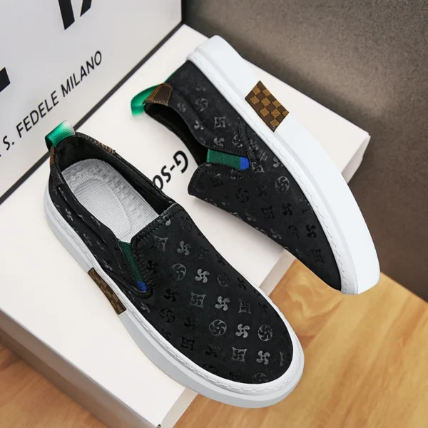 Autumn Men Casual Sneakers Flat Loafers Sports Shoes Breathable Running Tennis Shoes Male Slip-on Soft Comfortable Outdoor Shoes - Image 2
