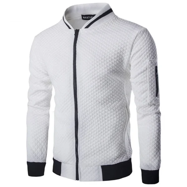 Men's Sweatshirts with Zipper Pockets Thin Solid Color Half Tracksuit Casual Outdoor Hooded Tracksuit Long Sleeves Jacket Coats - Image 2