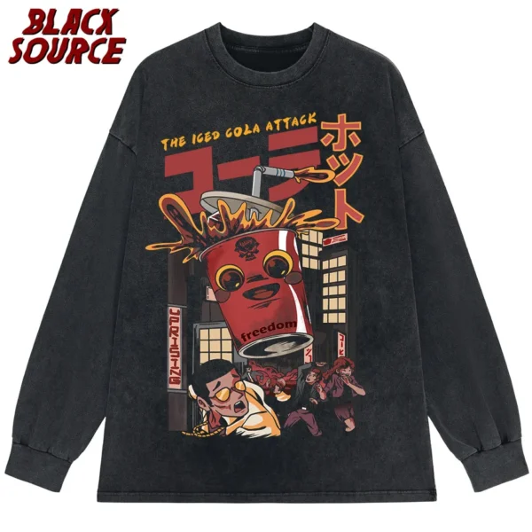 Men Streetwear Washed T Shirt Printed Vintage Tshirt Oversized Short Sleeve Hip Hop Men Harajuku Tees - Image 6
