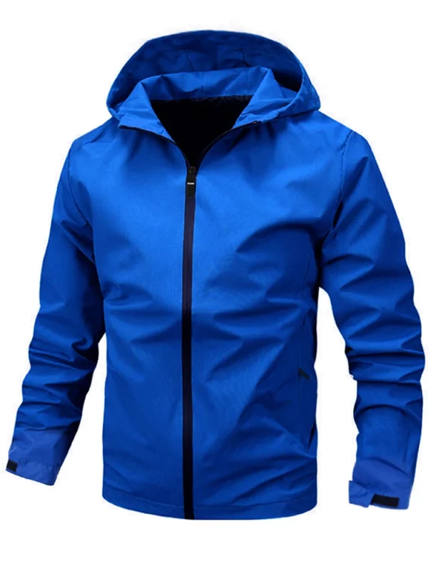 New Autumn hooded Jackets for Men Solid Color Casual Men's Thin Coats Clothing New in Outerwears ​Fashion Outdoor Jacket Men - Image 5