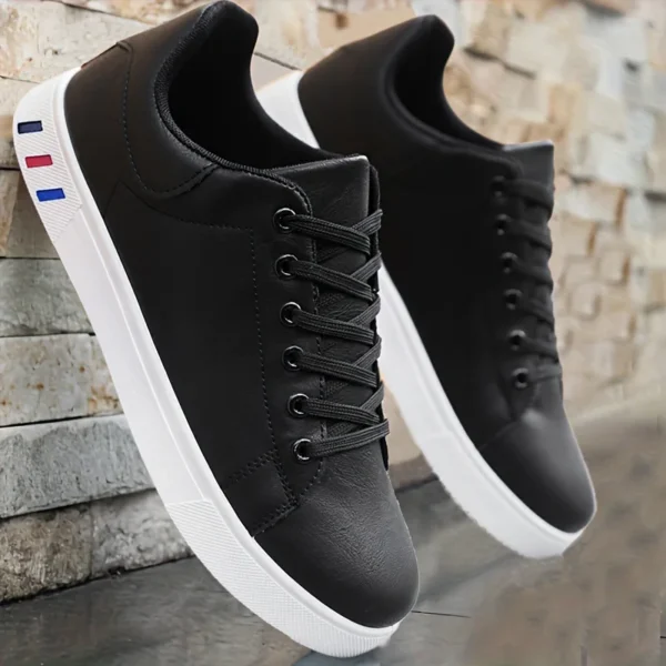 Men's Sneakers Classic Leather Casual Shoes Lace Up Platform Vulcanize Shoes for Men Flats High Quality Loafers Tenis Masculino - Image 4