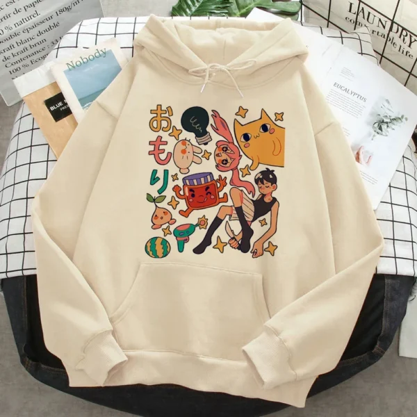 Omori hoodies women funny Winter sweat y2k graphic sweater women Kawaii tracksuit sweatshirt hoodie plus size - Image 2
