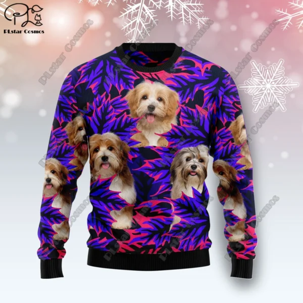 New 3D Printed Animal Custom Series Cute Christmas Pattern Ugly Sweater Street Casual Winter Sweatshirt S-11 - Image 6
