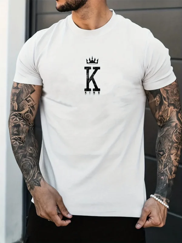 2024 New Summer Loose Cotton T-shirt Tops Gym Fitness Oversized Men T Shirt Casual O-neck High Quality Classical Unisex Tops - Image 5