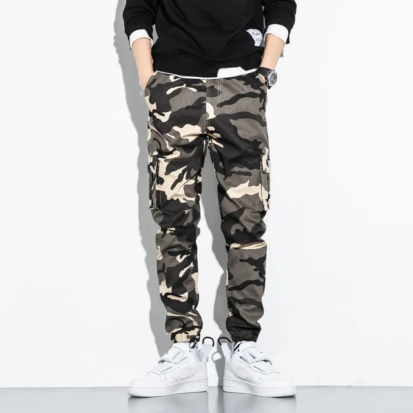 Hip Hop Men's Cotton Cargo Pants Plus Size Sports Drawstring Casual Harem Sweatpants Fashion Men's Streetwear Jogging Trousers - Image 6