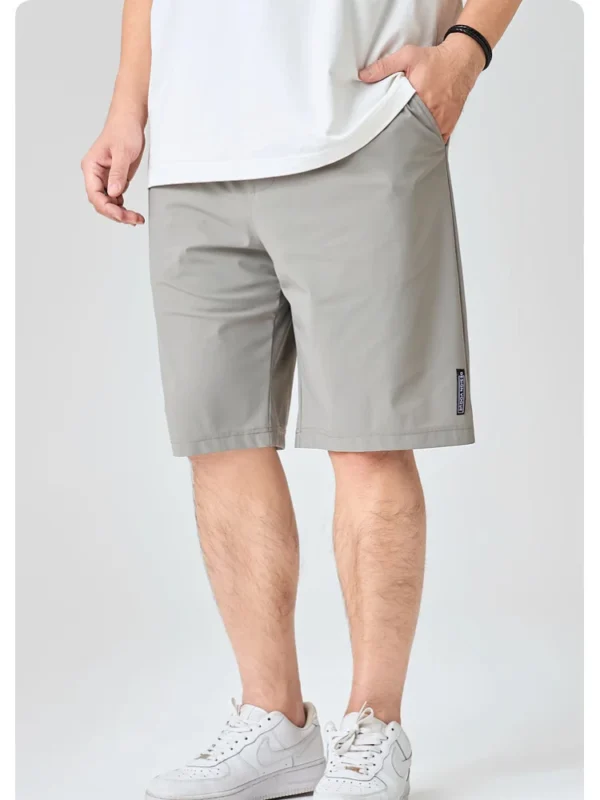 Summer men's shorts, casual cropped shorts, fat and loose fit, plus size, trendy sports beach shorts - Image 6