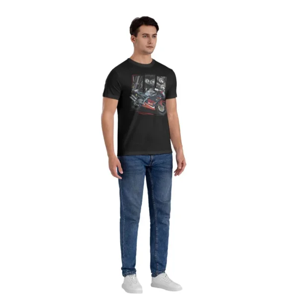 Men's T-Shirts RS 250 Novelty 100% Cotton Tees Short Sleeve Aprilia Racing Italy T Shirt Round Collar Tops Printing - Image 5