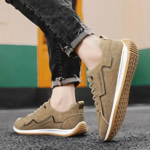 Men's Casual Sneakers Sports Shoes for Men 2024 Spring Autumn Lace-up Men's Outdoor Sport Jogging Shoes Retro Vulcanized Shoes - Image 5