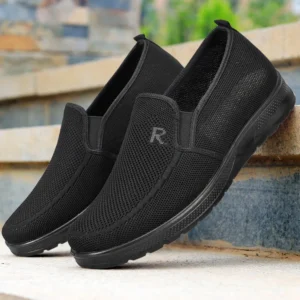 Men's New Men's Polyurethane Men's Shoes One Step Ventilation Soft Sole Casual Sports Wear resistant mesh shoes