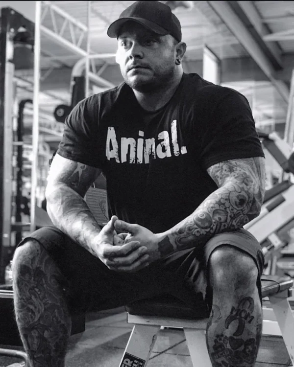 Beast Fitness Training Short Sleeved O-neck Men's Large Loose Muscle Fitness Sweat-absorbing Pure Cotton Sports Oversize T-shirt - Image 3