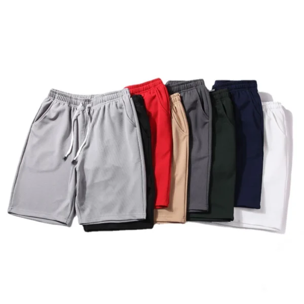 2023 Men's Stretch Quick Dry Beach Shorts With Pockets And Mesh Lining Straight Man Pants Hot Pants Casual Running Sport Shorts - Image 5