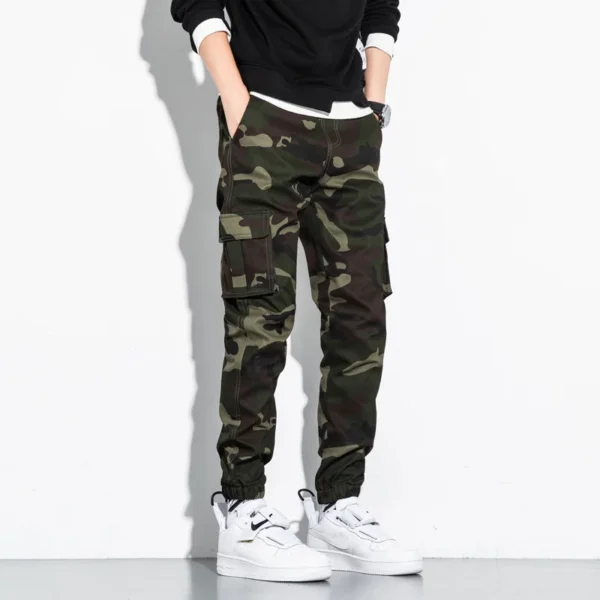 Hip Hop Men's Cotton Cargo Pants Plus Size Sports Drawstring Casual Harem Sweatpants Fashion Men's Streetwear Jogging Trousers - Image 5
