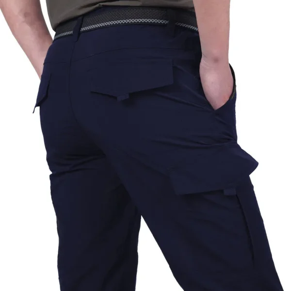 Men's Solid Waterproof Tactical Pants Combat Cargo Pants With Multi Pockets Classic Outdoor Hiking Camouflage Military - Image 5