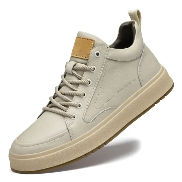 Elevator shoes for man height increase 8cm 2024 luxury brand sneaker genuine leather men's hidden heels casual shoe increasing - Image 6