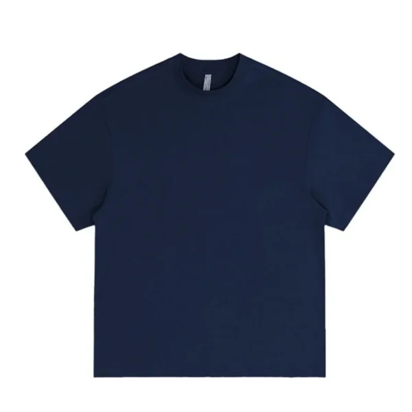Combed 100% Cotton Casual T-Shirt 8 Pack Men Y2K Summer Short Sleeves Vintage Oversize Tshirt Streetwear Women Tops - Image 3