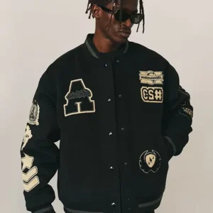 Y2k Street Letter Embroidery Bomber Jacket For Male Hip Pop Single Breasted Baseball Jacket 2024 Autumn Harajuku Unisex Coat