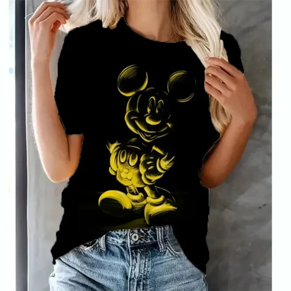 Disney Summer Women T-shirt Cartoon Mickey Mouse Tops Tees Female Fashion Short Sleeve Clothing Girls Luxury Casual Streetwear - Image 5