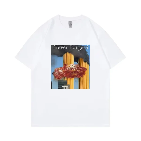 Never Forgetti T Shirt 11 9 Funny September 11Th Casualty Memorial Men Women Cotton Tee Unisex Oversized Casual High Quality Top - Image 5