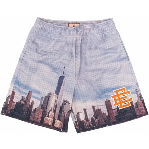 New Summer Eric Emanuel EE Basic Mesh Short Classic Floral Printed Gym Shorts Men's Gym Basketball Sports Beach Shorts - Image 5