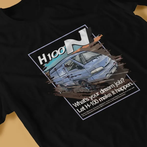 N Racing Men's TShirt Hyundai H100 N Illustration By Petrothings Distinctive T Shirt Harajuku Sweatshirts New Trend - Image 4