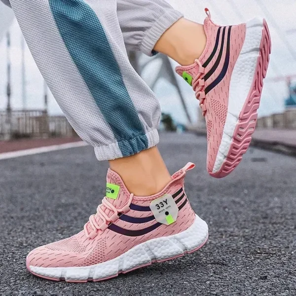 New Men Casual Sport Shoes Breathable Lightweight Sneakers Outdoor Mesh Black Running Shoes Athletic Jogging Tenis Walking Shoes - Image 4