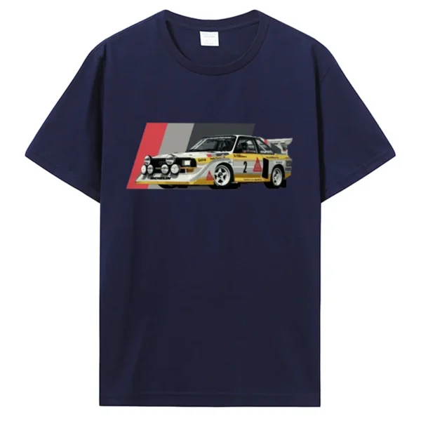Sport S1 E2 Group B Rally Car Stig Blomqvist Mikkola And Walter T-Shirt Casual T Shirt Cotton Tops Men's Clothing Unisex Tshirt - Image 3