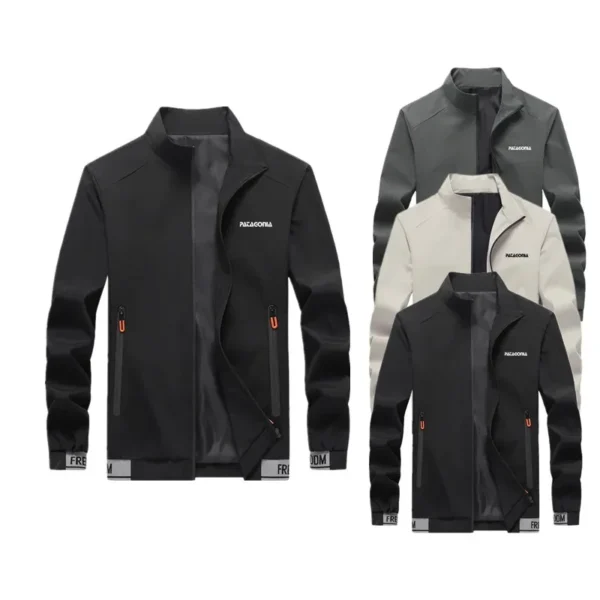 Men's zip-up Waterproof Jacket, Fishing Coat, Trench Coat, Sportswear, Outdoor Jacket, S Apparel, Fall/Winter, 2024