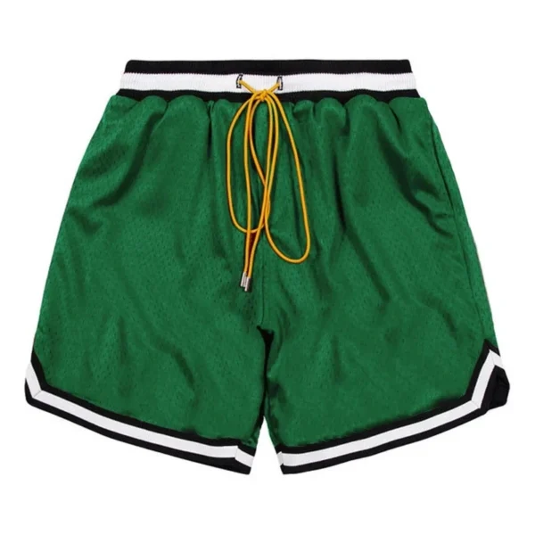 Gym Mesh Sports Shorts Summer Fitness Quick Dry Solid Color Shorts Loose Running Basketball Men's Breathable Sweat Pants - Image 2
