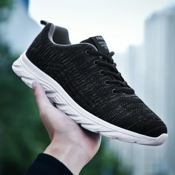 New Athletic Shoes for Men Shoes Sneakers Black Casual Men Mesh Sneakers Breathable Tennis Running Walking Gym Men Shoes - Image 2