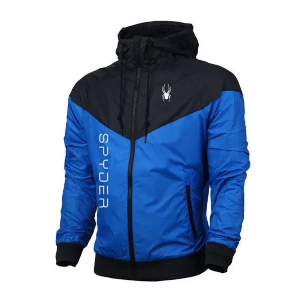 2024SPYDER- Casual Men's zip-up Jacket, Trench coat, hoodie, Thin, Street brand, Plus Size, 3XL, High quality, Spring, Fall, - Image 6