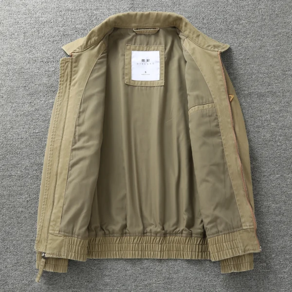 Men's business casual lapel coat vintage American fall and winter trend Slim cargo jacket blouse middle-aged men's clothing - Image 10