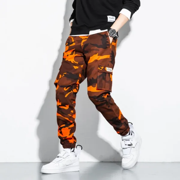 Hip Hop Men's Cotton Cargo Pants Plus Size Sports Drawstring Casual Harem Sweatpants Fashion Men's Streetwear Jogging Trousers - Image 4